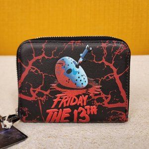 Loungefly Friday the 13th Jason Voorhees Mask Halloween Horror Movie Zip Wallet